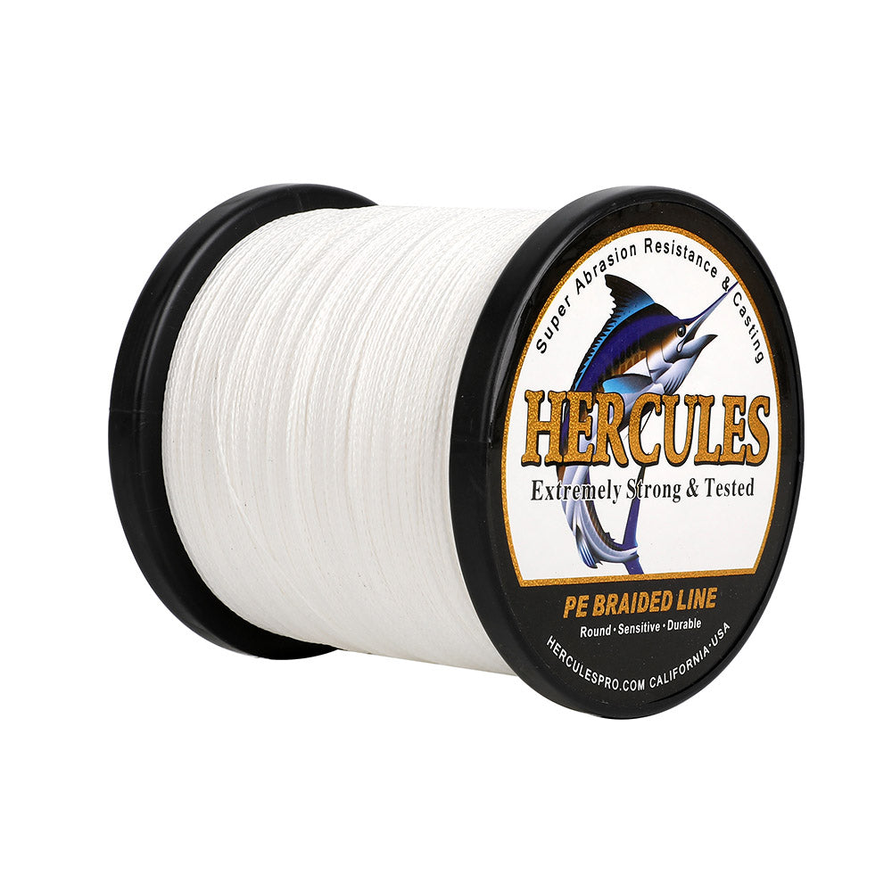 HERCULES Braided Fishing Line 12 Strands, 100-2000m 109-2196 Yards Braid  Fish Line, 10lbs-420lbs Test PE Lines for Saltwater Freshwater - Green,  250lbs, 1000m : : Sports & Outdoors