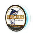 1000M 1094Yds Blue 6lb-100lb HERCULES PE Braided Fishing Line 4 Strands HERCULES