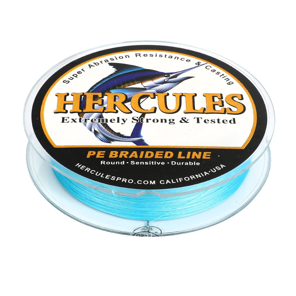 100M 109Yds Blue 10lb300lb HERCULES PE Braided Fishing Line 8 Strands