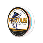 1000M 1094Yds Multicolor 6lb-100lb HERCULES PE Braided Fishing Line 4 Strands HERCULES