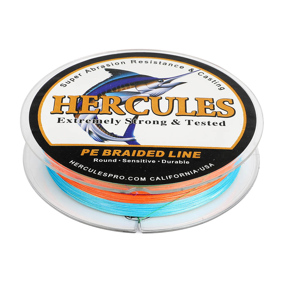 HERCULES Colorfast 50lbTest PE Braid Fishing Line 4 8 Strands Abrasion  Resistant