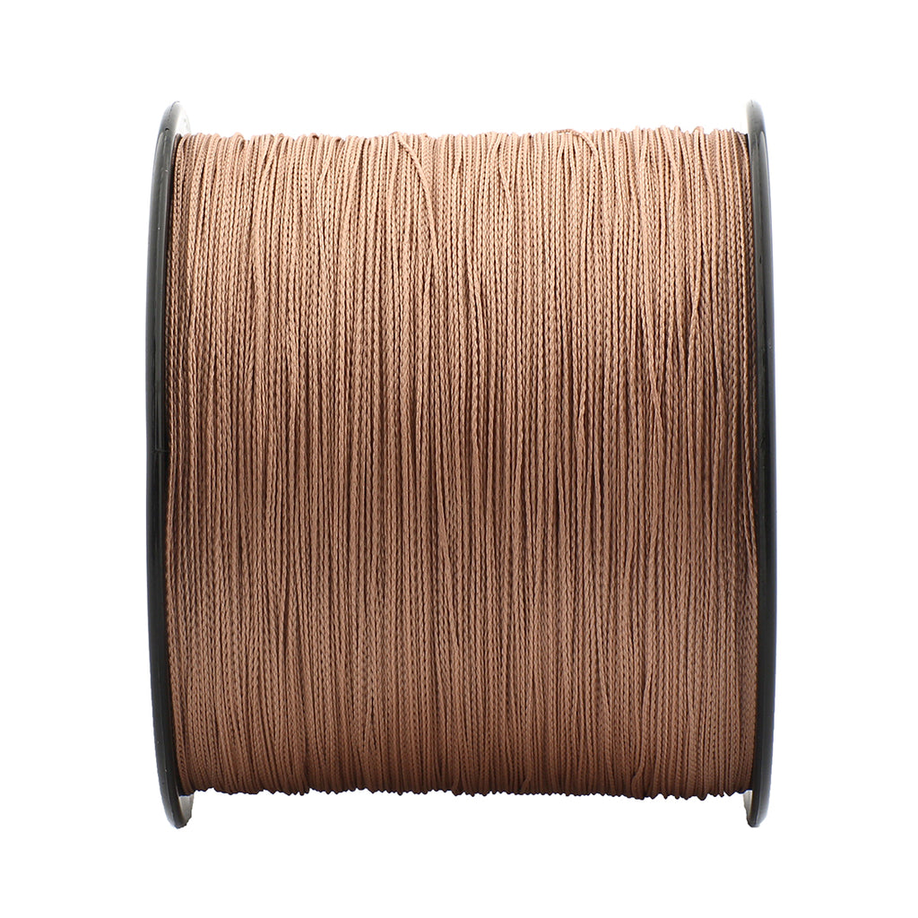 HERCULES No Fade Fishing Line Brown 4 Strands 6LB-100LB Super Strong PE Braided Fishing Line HERCULES