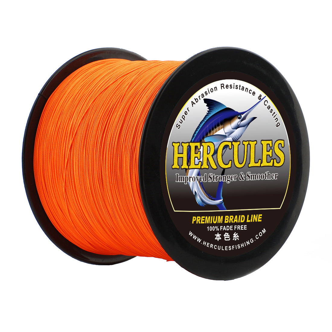 HERCULES No Fade Fishing Line Orange 8 Strands Strong PE Fishing Line –  Hercules Fishing Tackle