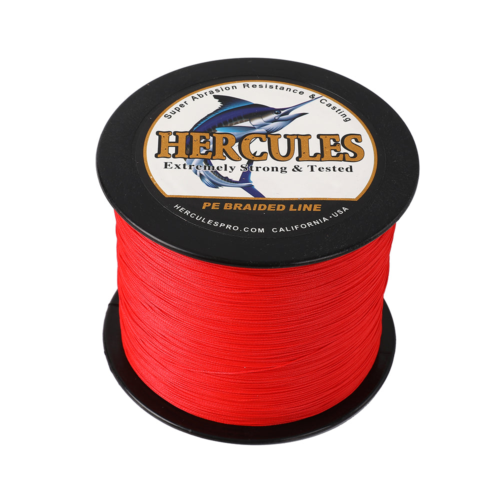 500M 547Yds Red 10lb-300lb HERCULES PE braid Fishing Line 8 Strands HERCULES