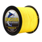 HERCULES No Fade Fishing Line Yellow 8 Strands Strong PE Fishing Line 10LB-120LB Braided Fishing Lines HERCULES