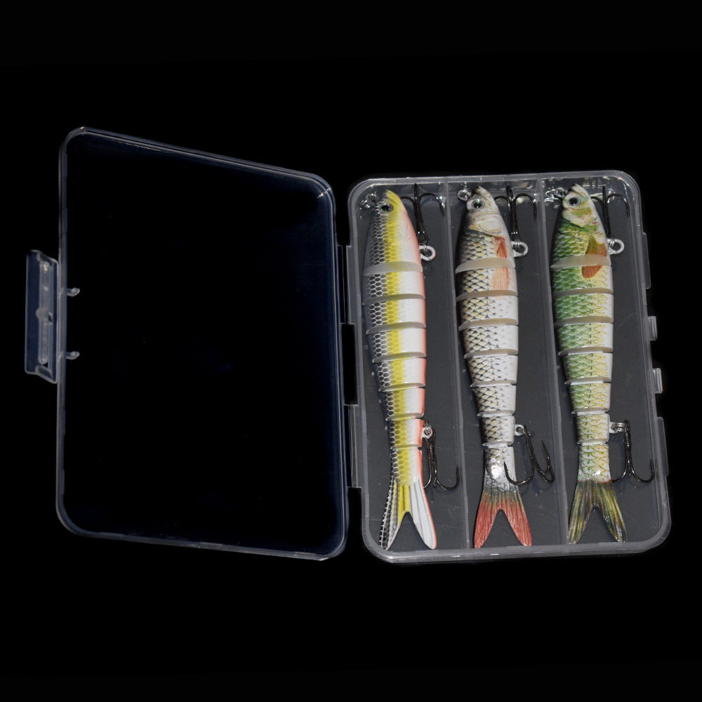  3-Pack, 6 Segmented, Realistic, Multi-Jointed, Slow Sink, Fishing  Lure, Gear, Makes A Great Gift : Sports & Outdoors