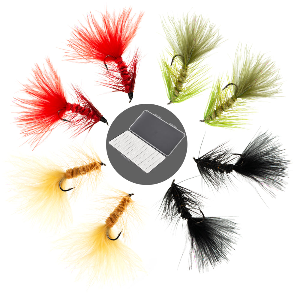 HERCULES 8pcs Wooly Bugger Flies Streamers Fly Fishing Baits HERCULES SALE
