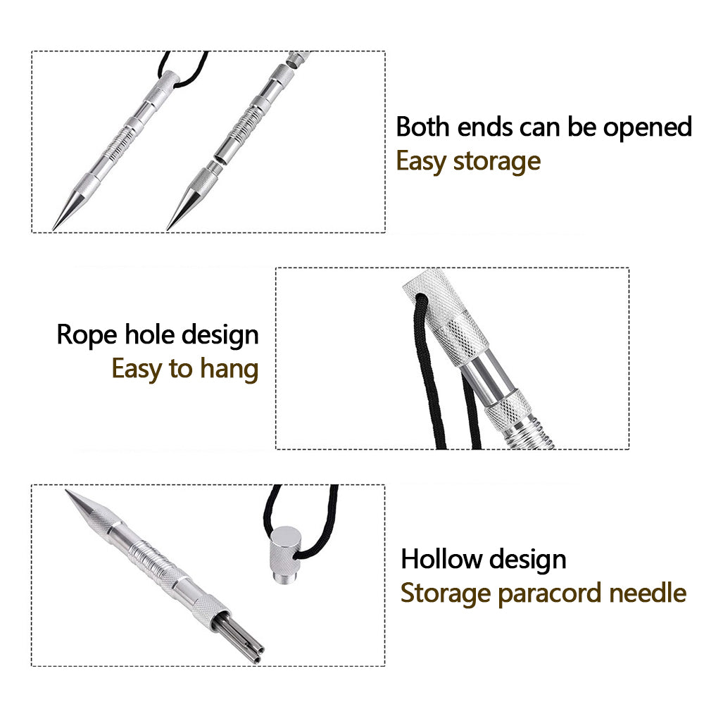 Paracord Needle Tool, Resistant Paracord FID Needle Set Firm Untie Rope  Head for Travel Bags