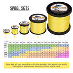 2000M 2187Yds Yellow 10lb-200lb HERCULES PE Braided Fishing Line 8 Strands HERCULES