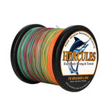 HERCULES 500M 547Yds Multicolor 10lb-420lb PE Braid Fishing Line 12 Strands