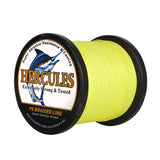 HERCULES 1000M 1094Yds Fluorescent Yellow 10lb-420lb PE Braid Fishing Line 12 Strands HERCULES