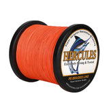 HERCULES 500M 547Yds Orange 10lb-420lb PE Braid Fishing Line 12 Strands HERCULES