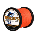 HERCULES 1000M 1094Yds Orange 10lb-420lb PE Braid Fishing Line 12 Strands HERCULES