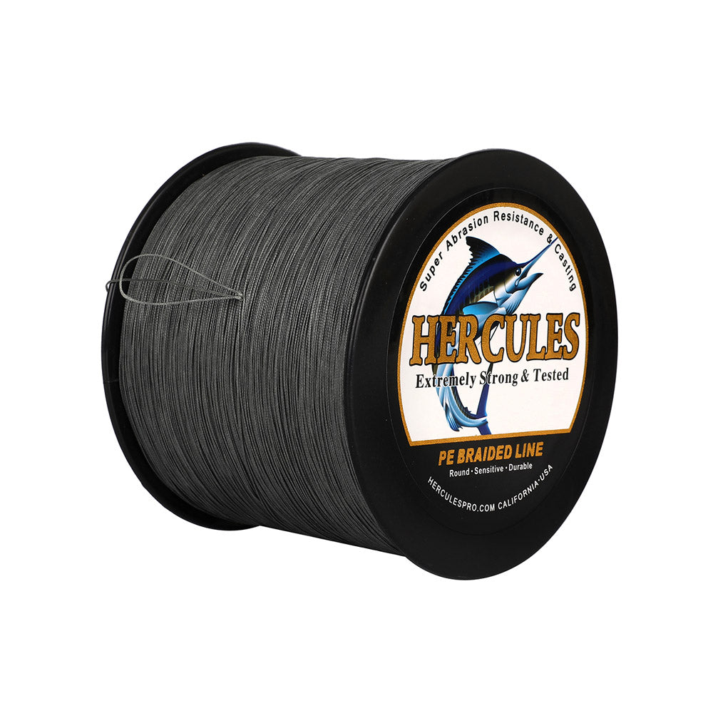 HERCULES 2000M 2187Yds Grey 10lb-250lb PE Braid Fishing Line 12 Strands HERCULES