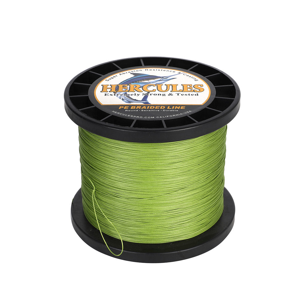 HERCULES 1500M 1640Yds Army Green 10lb-250lb PE Braid Fishing Line 12 Strands HERCULES