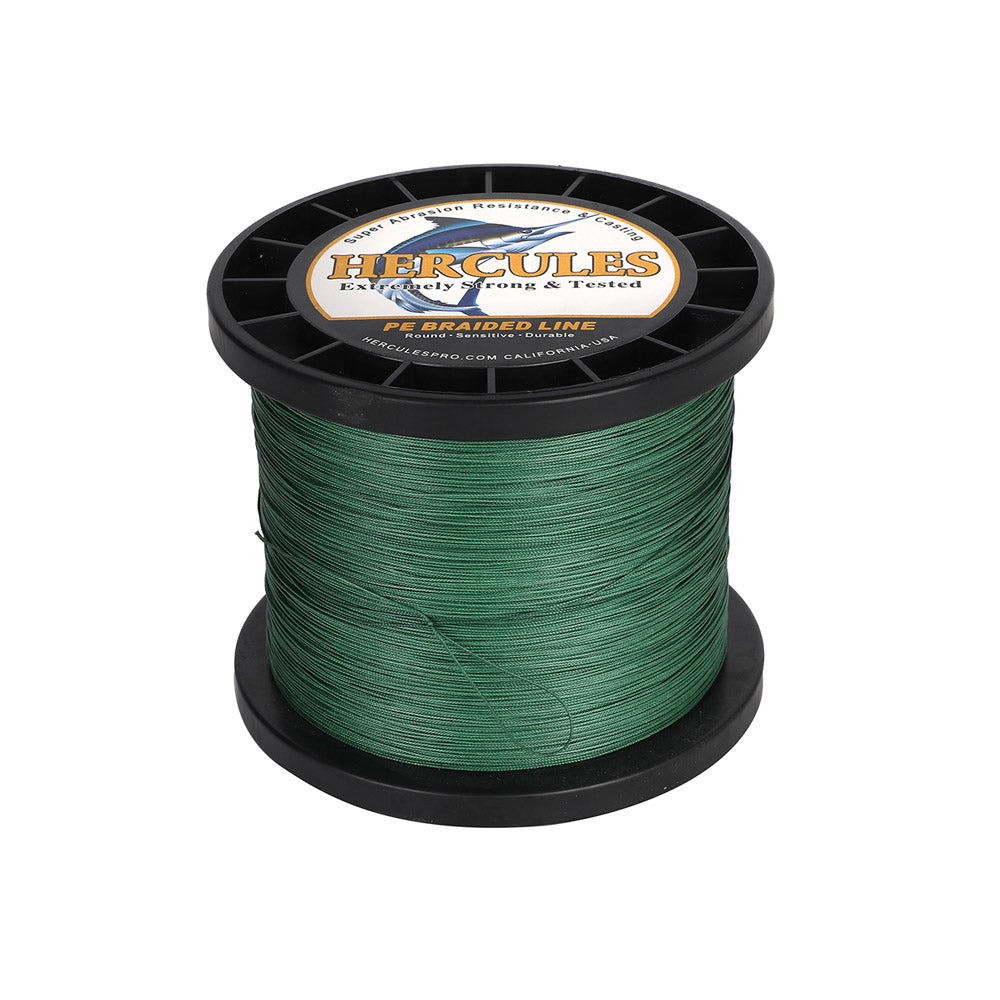 HERCULES 1500M 1640Yds Green 10lb-250lb PE Braid Fishing Line 12 Strands HERCULES