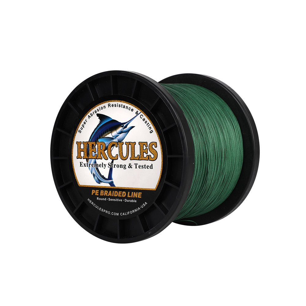 HERCULES 1000M 1094Yds Green 10lb-420lb PE Braid Fishing Line 12 Strands HERCULES