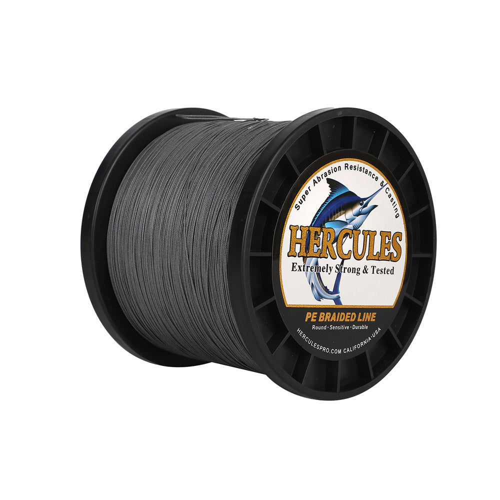 HERCULES 2000M 2187Yds Grey 10lb-250lb PE Braid Fishing Line 12 Strands HERCULES