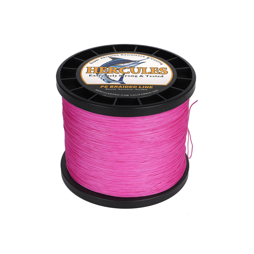 1500M 1640Yds Pink 10lb-200lb HERCULES PE Braided Fishing Line 8 Stran –  Hercules Fishing Tackle
