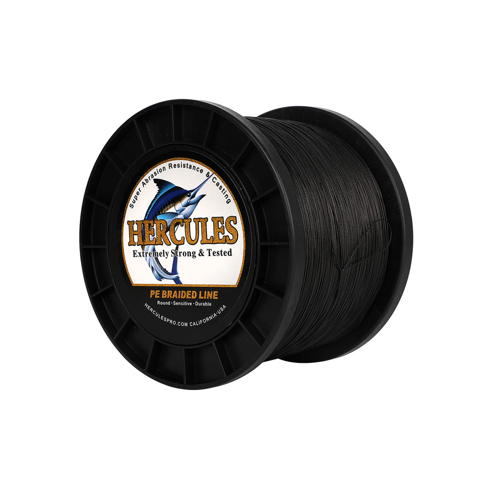 HERCULES 2000M 2187Yds Black 10lb-250lb PE Braid Fishing Line 12 Strands HERCULES
